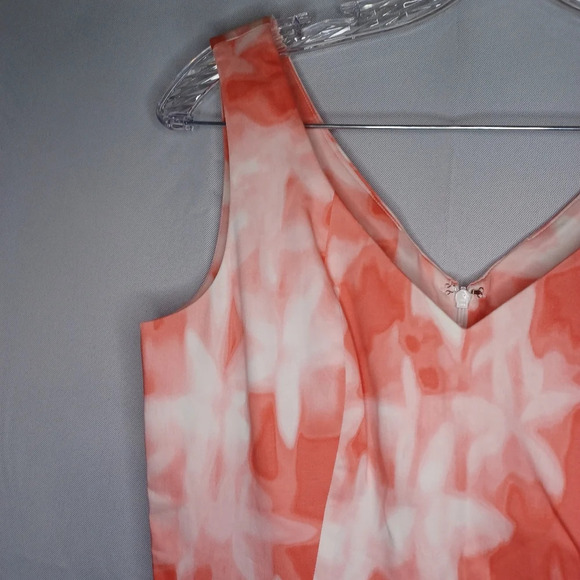 Calvin Klein pleated summer sleeveless tie dye dress - Picture 5 of 11